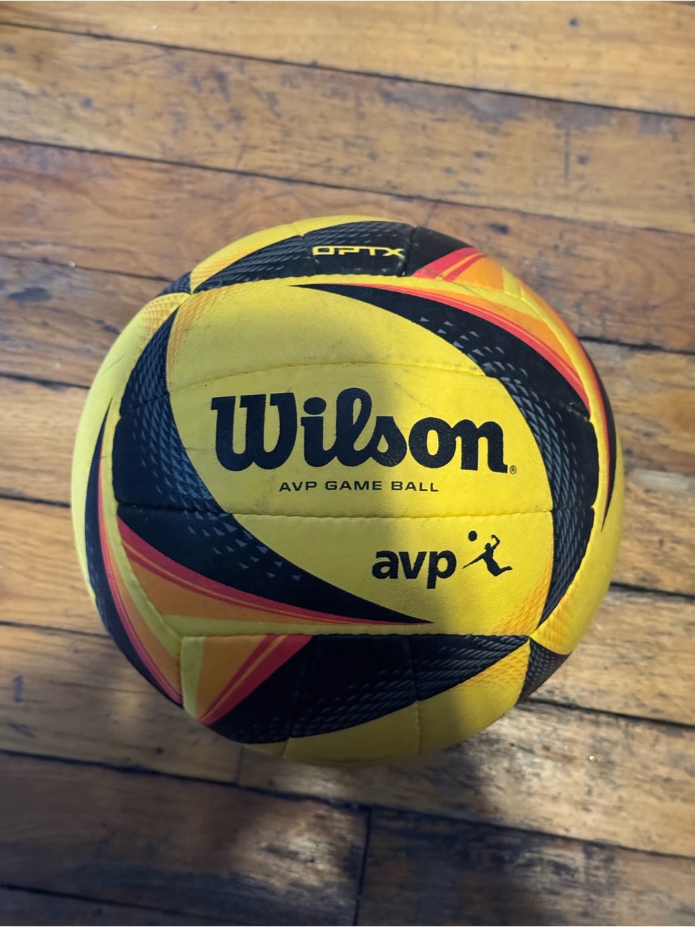 Wilson Yellow Black & Orange AVP Game Volleyball